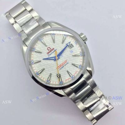 Swiss Copy Omega Seamaster 007 Gauss Watch Stainless Steel White Face
